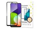 Wozinsky Super Tough Full Glue Vetro Temperato A Schermo Intero Con Cornice Amica Del Caso Samsung Galaxy A22 4G Nero