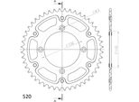 Pignone Supersprox In Acciaio 520 - 48T (Nero) RFE-720:48-BLK|ID 110,0 Lk 132,0 4 Fori