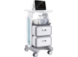 Carrello Da Laboratorio Vevor A 3 Livelli, Carrello Da Laboratorio Con 2 Cassetti E 1 Ripiano Superiore, Carrello Medico Mobile In Materiale Abs, Carrello Da Laboratorio Con 4 Ruote Silenziose
