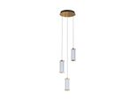Cally Led 23W Tripla Lampada A Sospensione In Vetro Zuma Line MD3147-3A-3GT