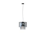 Nira 8Xe14 Lampada A Sospensione In Vetro Nero Zuma Line MD3523-8M-EBCN