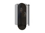 Nira Lampada Da Parete In Vetro Nero 2Xe14 40W Linea Zuma