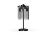 Lampada Da Tavolo Moderna A Soppalco In Vetro Nero E14 40W Nira Zuma Line