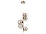 Lampadario A Cascata In Ottone 5Xg9 Canello Italux PND-406007-V5-HBR