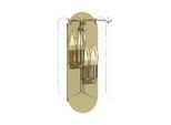 Nira Lampada Da Parete In Vetro Trasparente 2Xe14 40W Linea Zuma