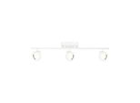 Lampada Da Soffitto A Striscia Bianca Tre Faretti Mobili Per Soggiorno Sala Da Pranzo 3Xgu10 10W Lafin Italux