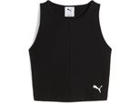Puma Wardrobe Ess Ribbed Crop Top W Nero L