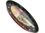 Teglia Per Pizza Forata Ibili-Venus, Alluminio, 28X1,8 Cm, Nero/Rosso