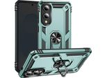 Avizar, Custodia Protettiva Ibrida Per Samsung Galaxy S25 Edge Con Supporto Ad Anello Magnetico, Verde Chiaro