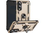 Avizar, Custodia Protettiva Ibrida Per Samsung Galaxy S25 Edge Con Supporto Ad Anello Magnetico, Oro