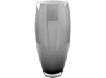 Tischvase FINK AFRICA, grau (grau, opal), H:40cm Ø:18cm, Glas, Vasen, Vase aus Opalglas, mundgeblasen, Dekovase