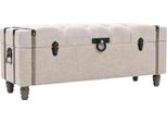 Set Di Panche Portaoggetti 3 Pezzi In Legno Massiccio E Acciaio 112X37X45 Cm
