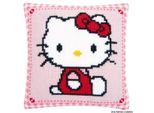 Cuscino A Punto Croce Vervaco "Hello Kitty"", Immagine Da Ricamo Pre-Disegnata"