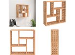 Vidaxl Mensola A Muro 49X15X49 Cm In Noce Massiccio - Mensola A Muro - Mensole A Muro - Mensola - Mensola A Muro
