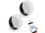 Vevor Set Di 2 Diffusori Da Soffitto Bluetooth Da Circa 17 Cm, 150 W, Sistema Di Diffusori Da Parete Con Impedenza Di 8 Ω E Sensibilità Di 89 Db, Per La Cucina Di Casa, Il Soggiorno, La Camera Da Letto O Le Verande Coperte