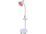 Lampada Terapeutica A Infrarossi, Potenza 275W, Altezza Regolabile Da 49 A 63 Pollici, Bianco