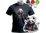Maglietta Uomo Choice Patterns - Panda Bamboo Nature Animal - 3Xl