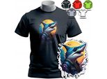 Modelli Di Magliette Da Uomo Tra Cui Scegliere - Shark Ocean Fish Wild - S