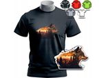 Modelli Di Magliette Da Uomo Tra Cui Scegliere - Wolf Wolf Alpha Animal Sigma - S