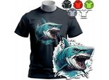 Modelli Di Magliette Da Uomo Tra Cui Scegliere - Shark Ocean Fish Wild - M