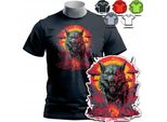 Modelli Di Magliette Da Uomo Tra Cui Scegliere - Wolf Wolf Alpha Animal Sigma - S