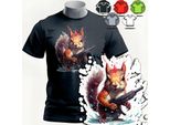 Modelli Di Magliette Da Uomo Da Scegliere - Scoiattolo Animale Fucile Foresta - Xs