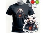 Modelli Di Magliette Da Uomo Da Scegliere - Panda Bamboo Nature Animal - Xs