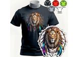 Modelli Di Magliette Da Uomo Da Scegliere - Zodiaco Leone Simbolo Safari Lion - Xs