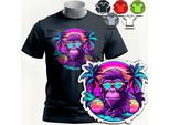 Modelli Di Magliette Da Uomo Da Scegliere - Monkey Gorilla Banana Wave - Xs