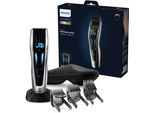 Haarschneider PHILIPS Series 9000 HC9450/20, silber (schwarz, silberfarben), HaarschneiderB:25,5cm H:24,5cm T:7cm, mit Touch-Steuerung, B:25,5cm H:24,5cm T:7cm