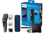 Haarschneider PHILIPS Series 7000 HC7650/15, grau (anthrazit), Haarschneider, inklusive Friseur-Set, Trim-n-Flow Pro