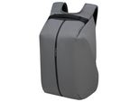 Laptoprucksack SAMSONITE SECURIPAK 2.0 Backpack 14.1, Gr. B/H/T: 28cm x 41,5cm x 15cm, grau, Polyester, unifarben, modisch, Rucksäcke, Freizeitrucksack Cityrucksack Backpack Schulrucksack Arbeitsrucksack