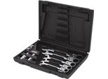 Ks Tools Gearplus Set Di Chiavi Combinate A Cricchetto Snodato 12 Pz. Bloccabili Con Adattatore 503.