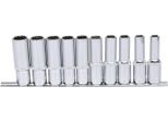 Ks Tools 1/2" Chromeplus Set Di Bussole Esagonali Lunghe 10 Pz. 10-19Mm 918"