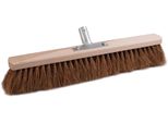 Scopa In Cocco L.500Mm L.Manico In Metallo Supporto Legno Piatto