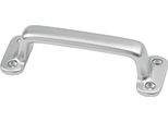 Maniglia A.22Mm L.110Mm L.36Mm Fusione Di Alluminio Anodizzato Argento Fori 4 Hermeta