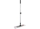 Set Di Mop Supporto Per Mop, Manico Telescopico In Alluminio, Mop In Microfibra Bianco W500Xl1450Mm Sprintus