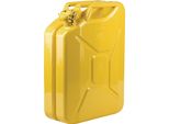 Tanica Carburante 20L Giallo Zinco Ral 1018 Lamiera D'acciaio 0,9Mm L345Xl165Xh470Mm Valpro