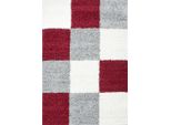 80X150 Cm Tappeto Life Shaggy 1501 Rosso