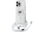 Karl Lagerfeld Klhmp16Xhcchnt Custodia Rigida Per Iphone 16 Pro Max 6.9 Trasparente Iml Choupette Testa E Cavo Magsafe