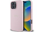 Guess Guhmp16Lpghsmmp Custodia Rigida Per Iphone 16 Pro 6.3 RóżOwy/Rosa Anello Granulato Magsafe