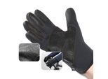 Guanti Sportivi Invernali Antiscivolo Per Telefono (Taglia S) Nero