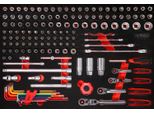 Ks Tools Set Di Chiavi A Bussola Da 1/4'' + 3/8'' Con Inserto In Schiuma, 140 Pezzi ( 811.0140 )