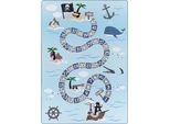 80X120 Cm Tappeto A Pezzi Play 2908 Blu