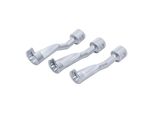 Bgs Technic LeitungsschlüSsel-Satz, Offen Antrieb Innenvierkant 12,5 Mm (1/2 Zoll) Sw 14 - 17 - 19 Mm Aus Metall FüR Leitungen Mit Verschiedenen SchlüSselweiten, 8450)