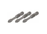 Hazet Schlag-, Maschinenschrauber-Torsions-Bits 2216SLG-PZ3/3 Sechskant Massiv 6,3 (1/4 Zoll) Pozidriv Profil Pz PZ3 Anzahl Werkzeuge: 3)