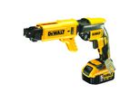 Dewalt DCF620P2K-QW Akku-Schnellbauschrauber-Set 18V /5 0Ah (Bl) BüRstenloser Motor Inkl. 2X G-Akku (18 Volt /5 Ah) + SchnellladegeräT Im Tstak Box Ii Mit Led-Licht Und GüRtelclip)