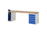 Rau Werkbank Modell 7510 Mit 4 Schubladen Und Schrank Bxtxh 2500X700X840Mm (03-7510A2-257B4S.11)
