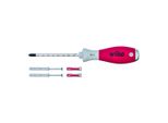 Wiha Dübellochschläger Set SoftFinish® mit Dübeln Phillips mit 6 mm Rundklinge in Blister 5-tlg. (41289)