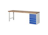 Rau Werkbank Modell 7515 Mit 6 Schubladen Bxtxh 2500X900X840Mm (03-7515A1-259B4S.11)